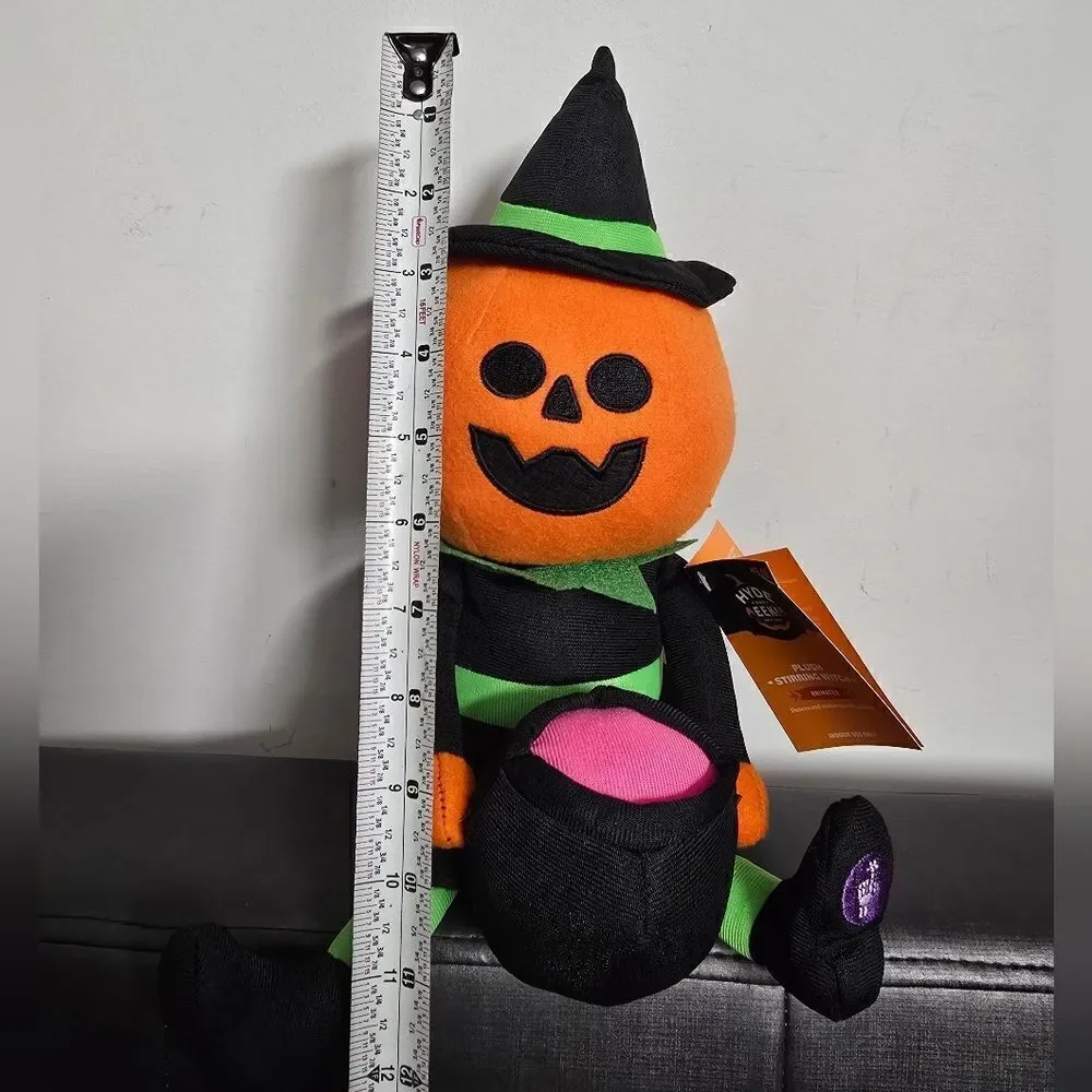 Hyde & Eek! Target Halloween Animated Stirring Pumpkin Witch Motion Plush NWT